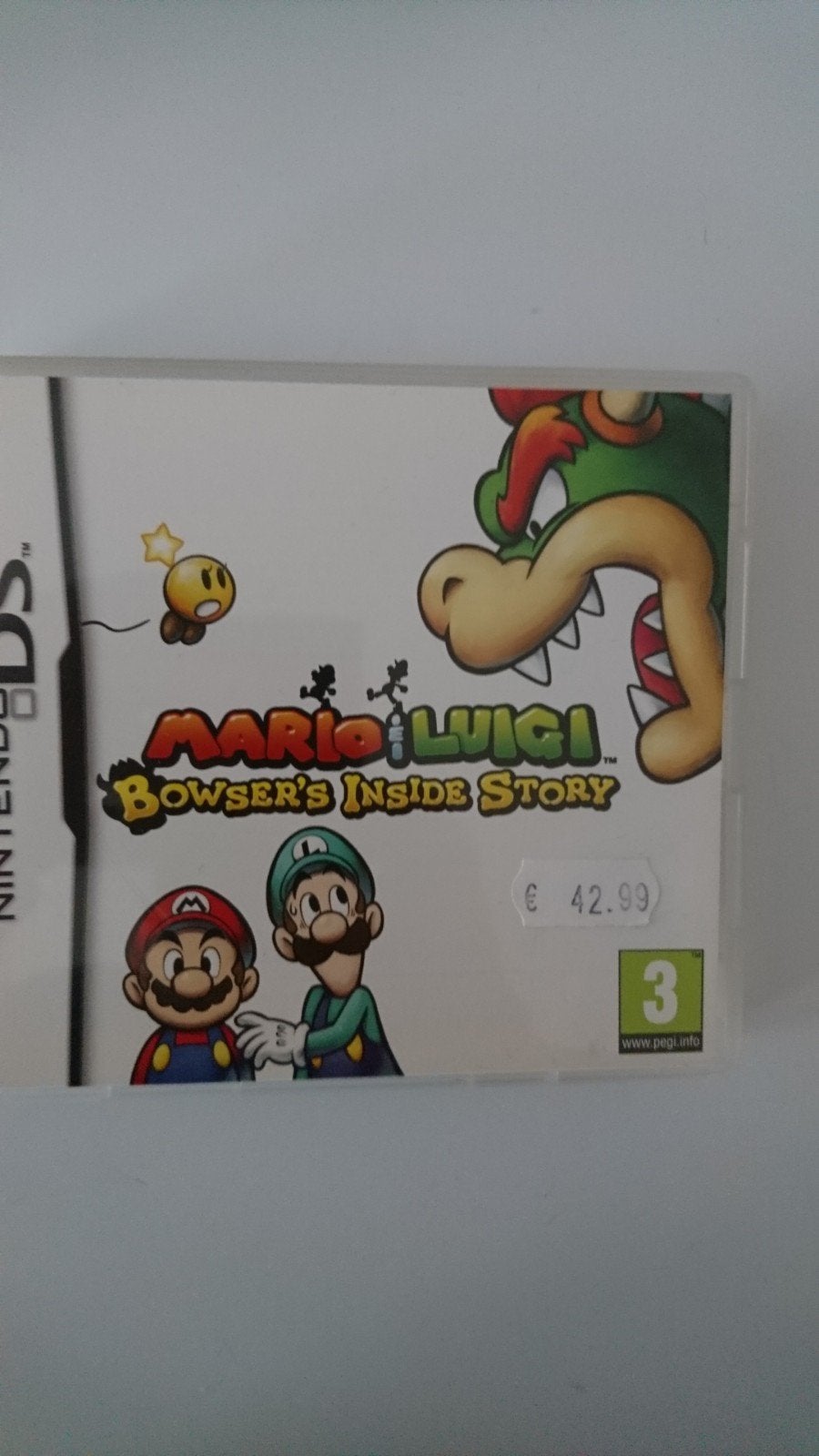 Mario & Luigi: Bowser's Inside Story, NDS, 1 speler, Ophalen of Verzenden, Zo goed als nieuw, Role Playing Game (Rpg)