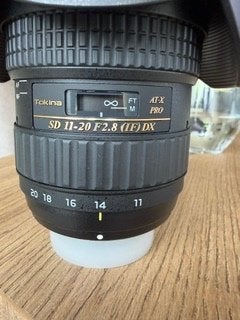 Tonkina Supergroothoeklens (11-20mm) voor Nikon DX, Tokina, Beeldstabilisatie, 20 mm, Groothoeklens