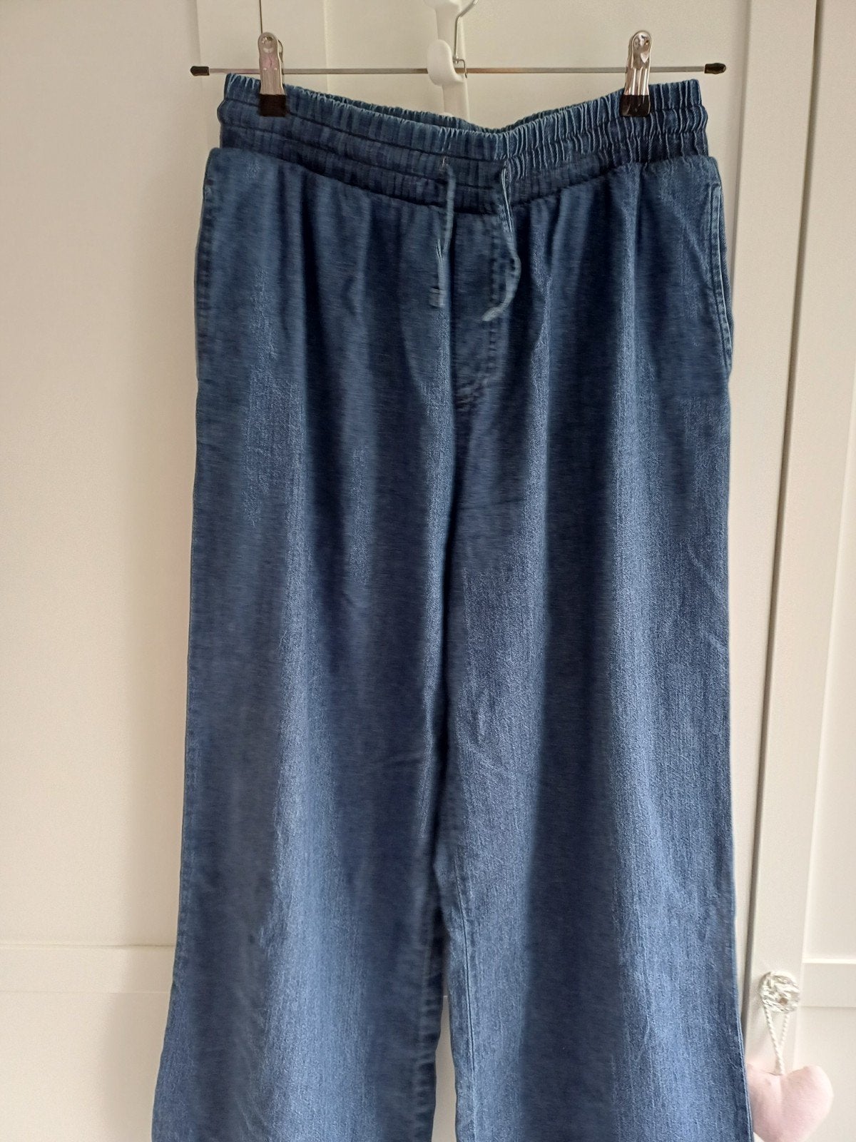 HEMA denim broek maat M, Kleding | Dames, Blauw, Ophalen of Verzenden, Zo goed als nieuw, Hema