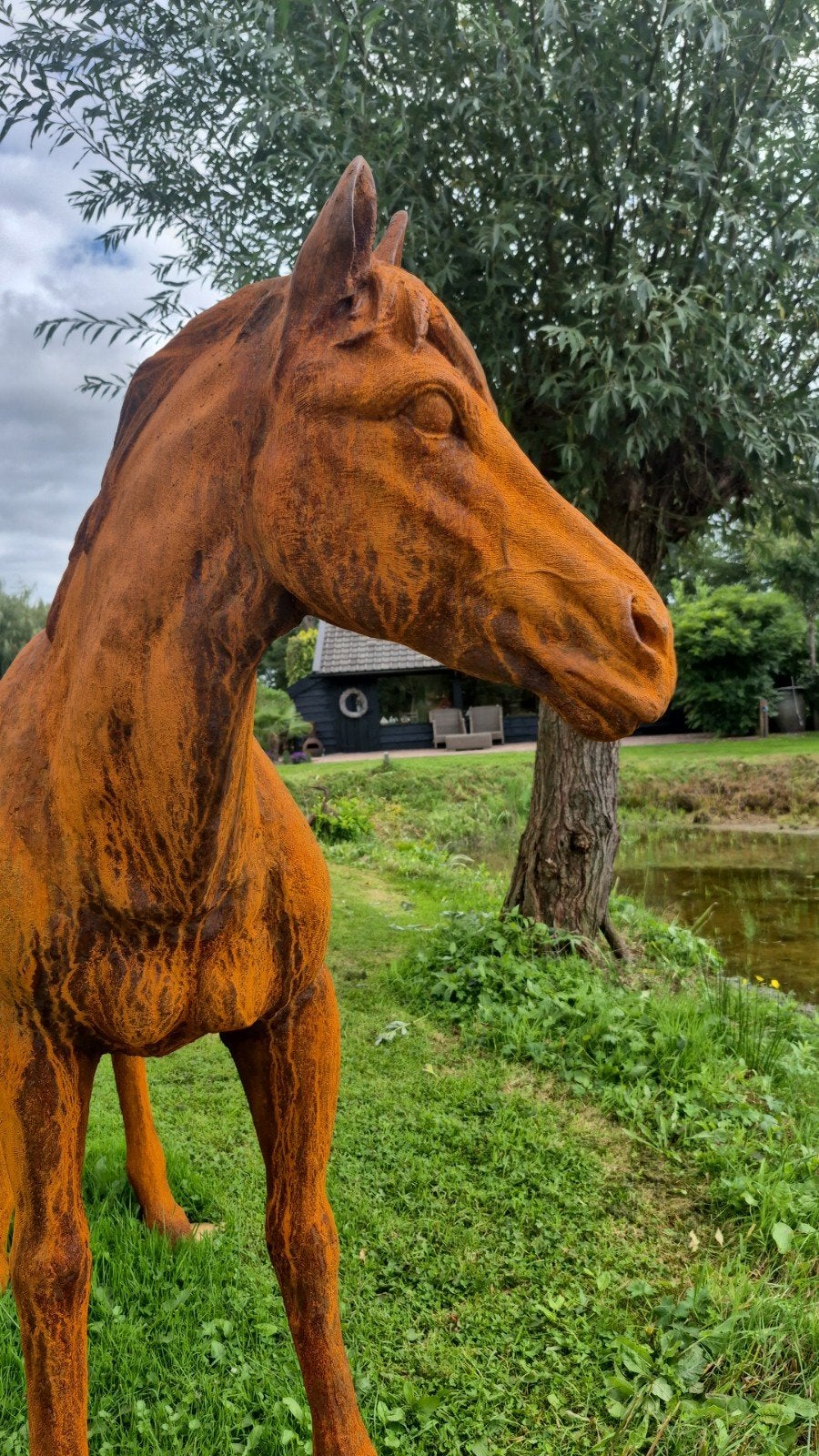 gietijzeren boederij dieren paard. stier. hert, Ophalen of Verzenden, Metaal