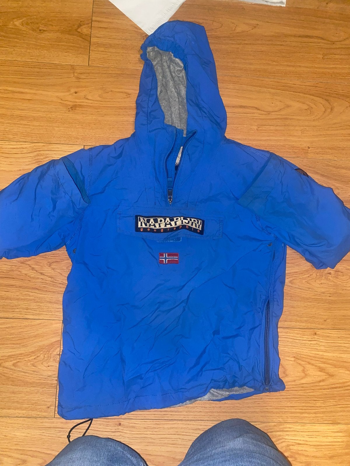 Napapijri winterjas voor kinderen - Blauw, maat 162, Ophalen of Verzenden, Gebruikt, Jongen of Meisje, Jas
