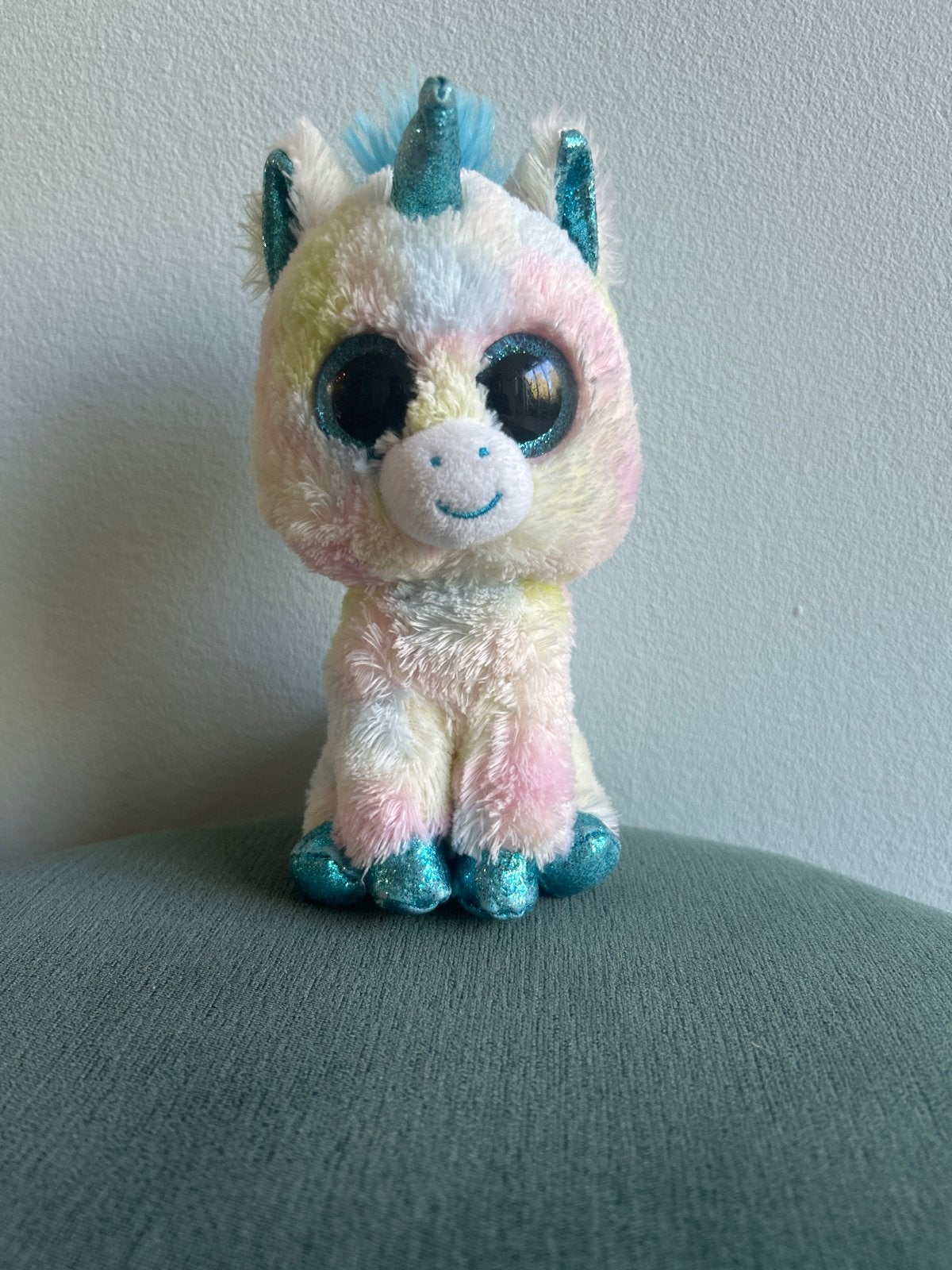 Ty Beanie Boo eenhoorn 'Blitz', Ophalen, Eenhoorn, Meerkleurig, Klein (minder dan 20 cm)