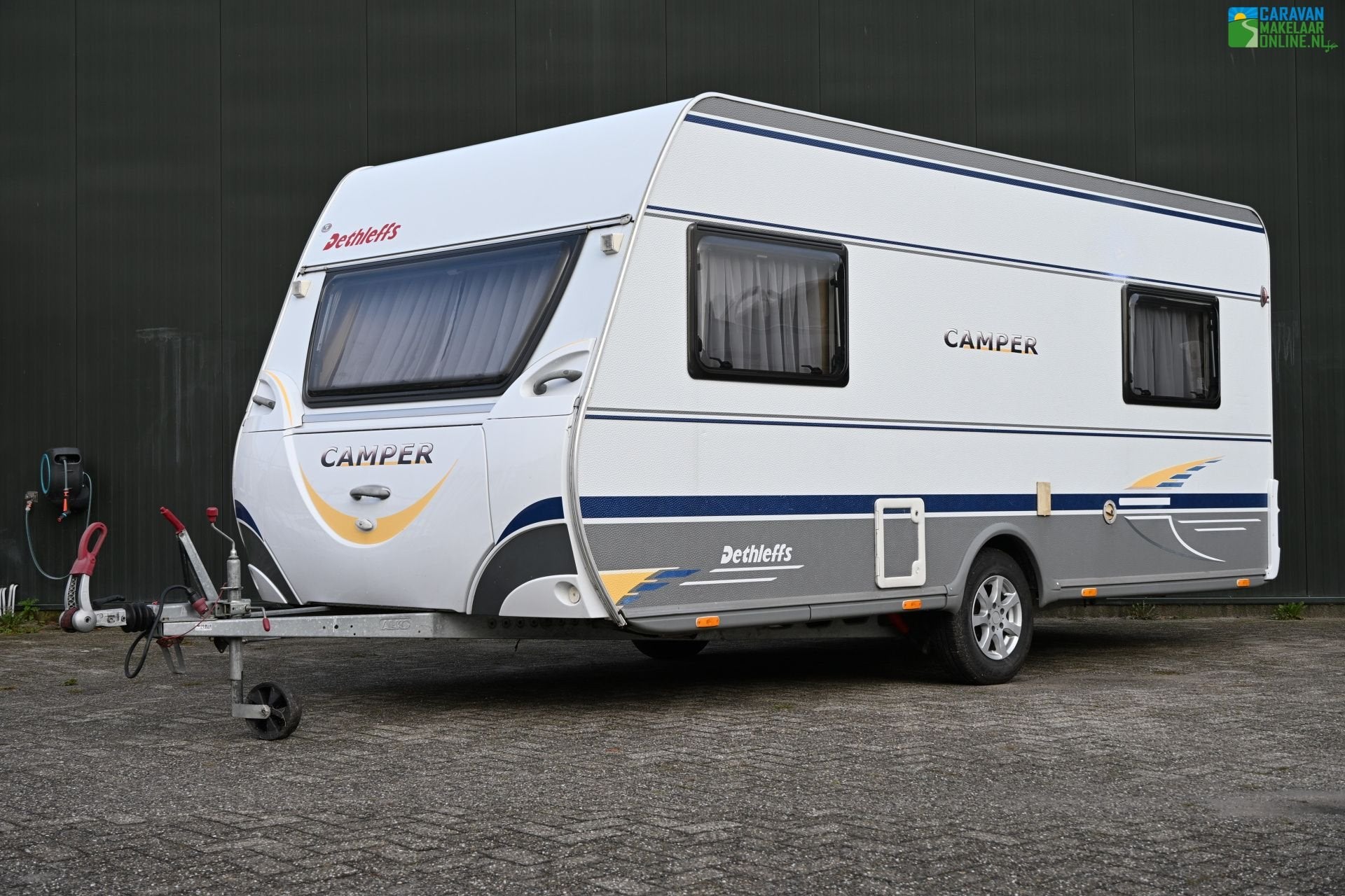 Dethleffs Camper 470 V Enkele bedden Fietsendrager Voortent, Rondzit, Kachel, Bedrijf, Dethleffs