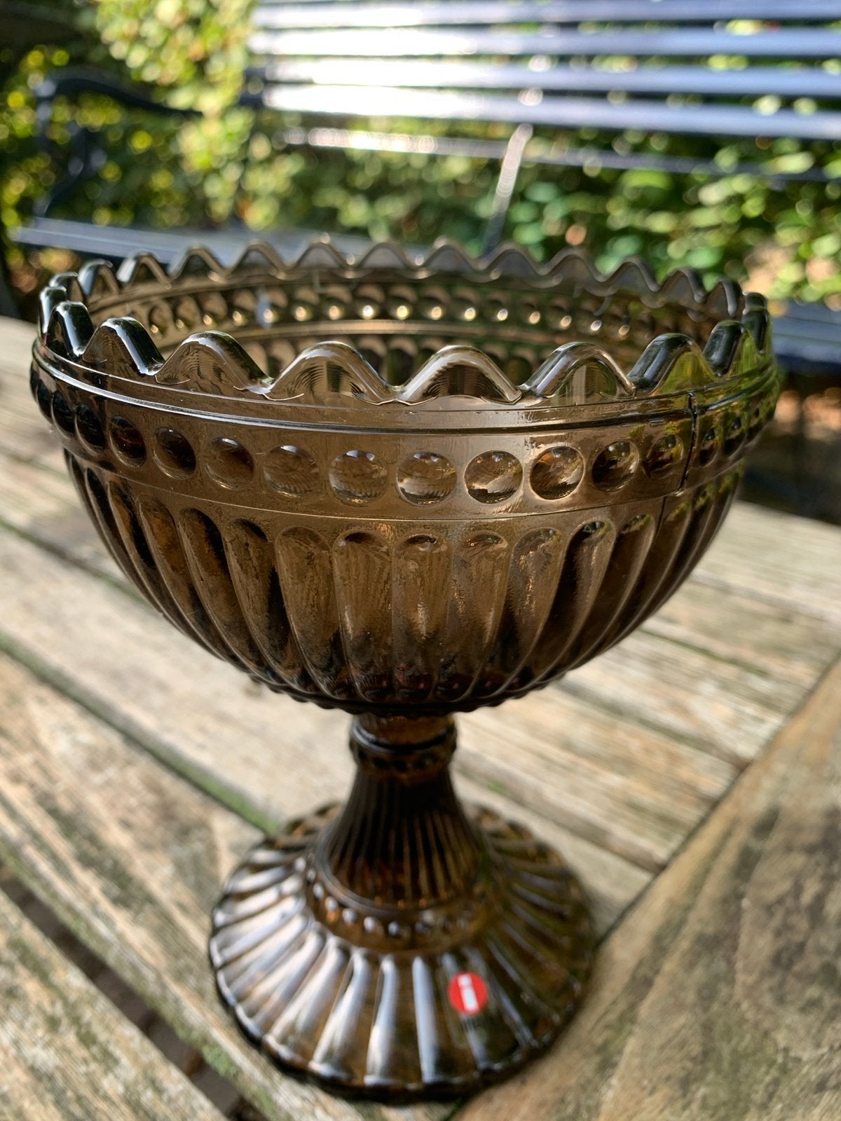 Iittala Kastehelmi schaal op voet-Marimekko, Ophalen of Verzenden