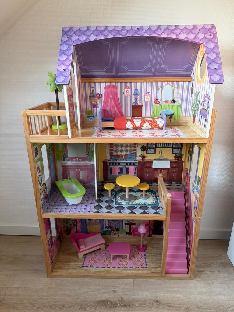 Kidkraft poppenhuis Kayla, Ophalen of Verzenden, Gebruikt, Poppenhuis