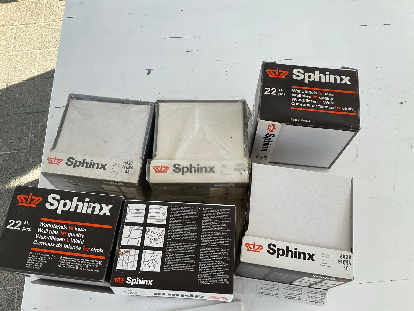 Sphinx Wandtegels 1e keus - 22 stuks (0.5 m²), Doe-het-zelf en Verbouw, Tegels, Nieuw, Wandtegels, Keramiek, Minder dan 20 cm