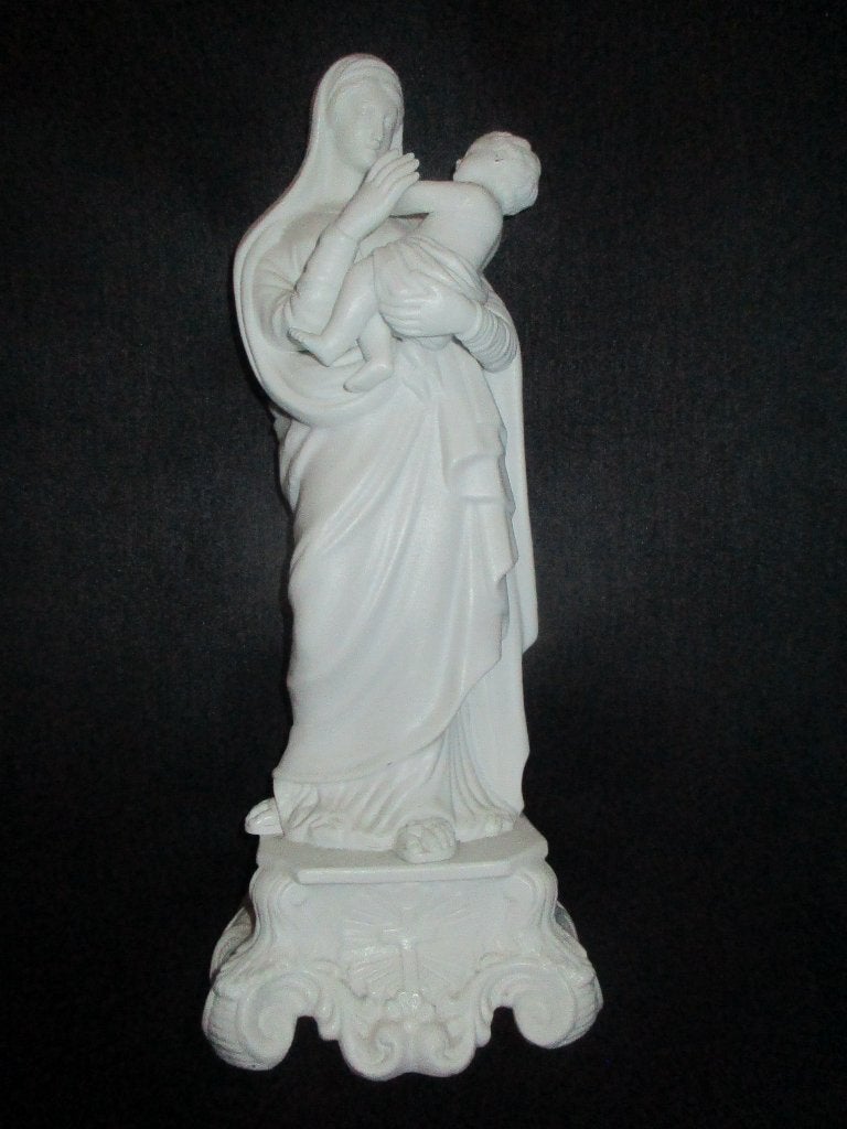 Antiek Mariabeeld met Kindje Jezus, Antiek en Kunst, Antiek | Religie, Ophalen of Verzenden
