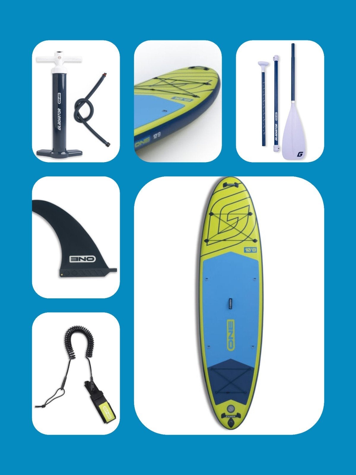 Gladiator ONE 10'8 SUP Board Set - Nieuw, Watersport en Boten, Suppen, Ophalen of Verzenden