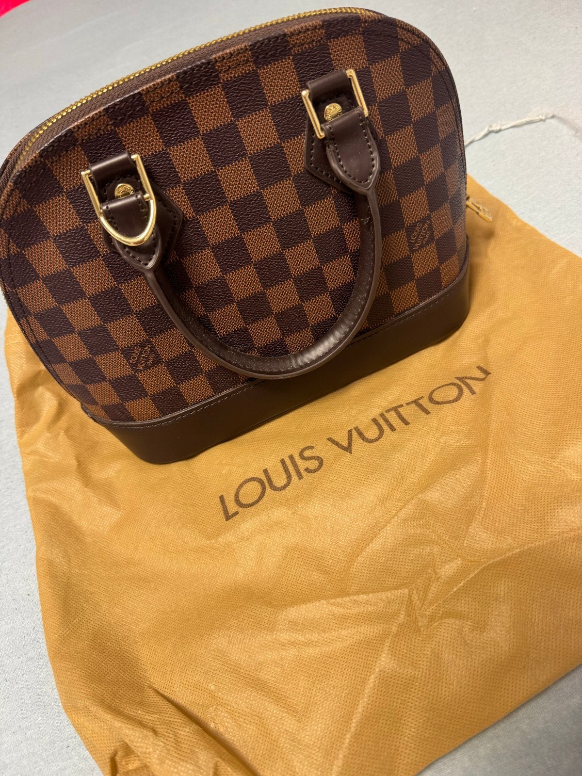 Louis Vuitton tas lv tas, Sieraden, Tassen en Uiterlijk, Tassen | Damestassen, Ophalen, Zo goed als nieuw, Bruin, Handtas
