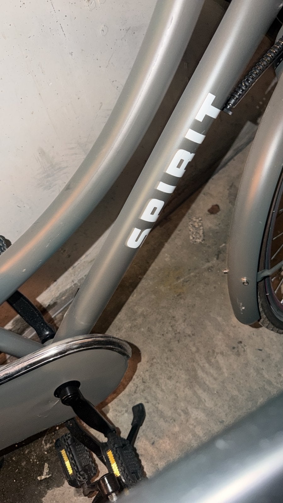 Spirit fiets - Grijs en rose dames, Terugtraprem, Gebruikt, 50 tot 53 cm, Ophalen