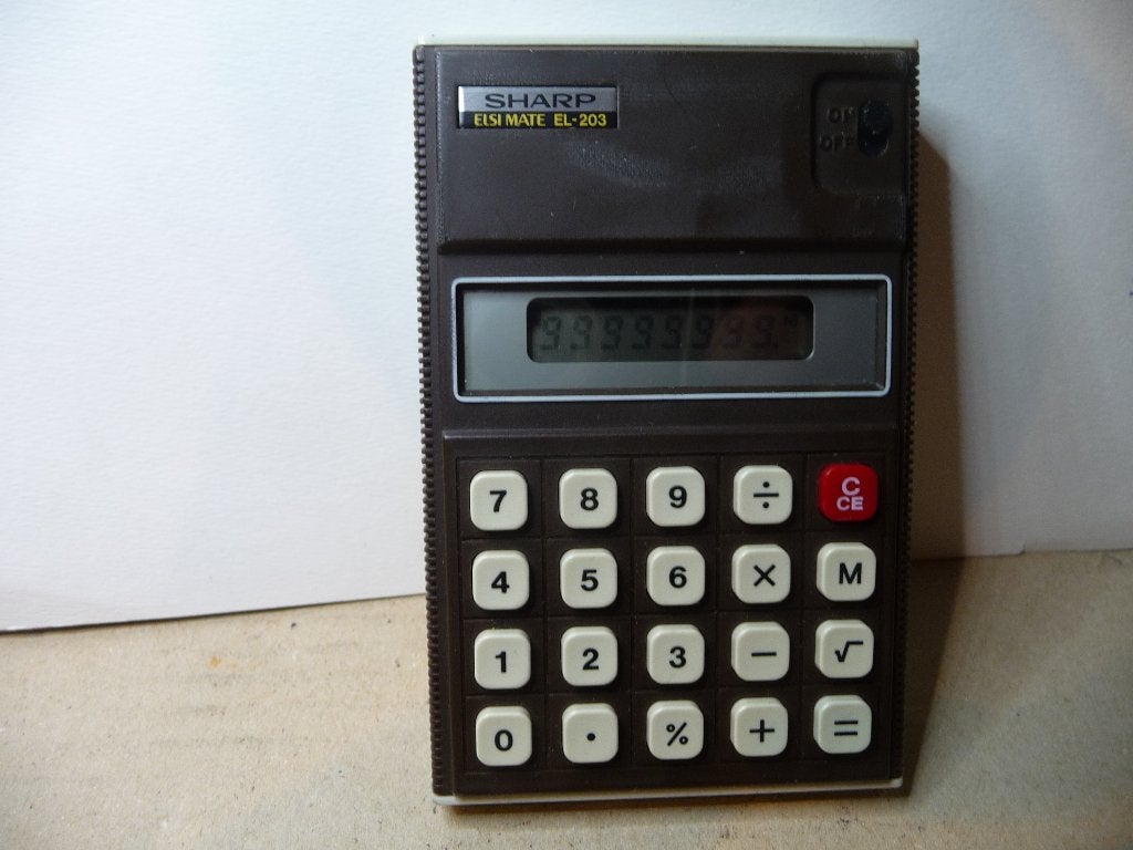 Sharp Elsimate rekenmachine Type: E-203, Verzenden mogelijk, Diversen, Verzenden, Gebruikt