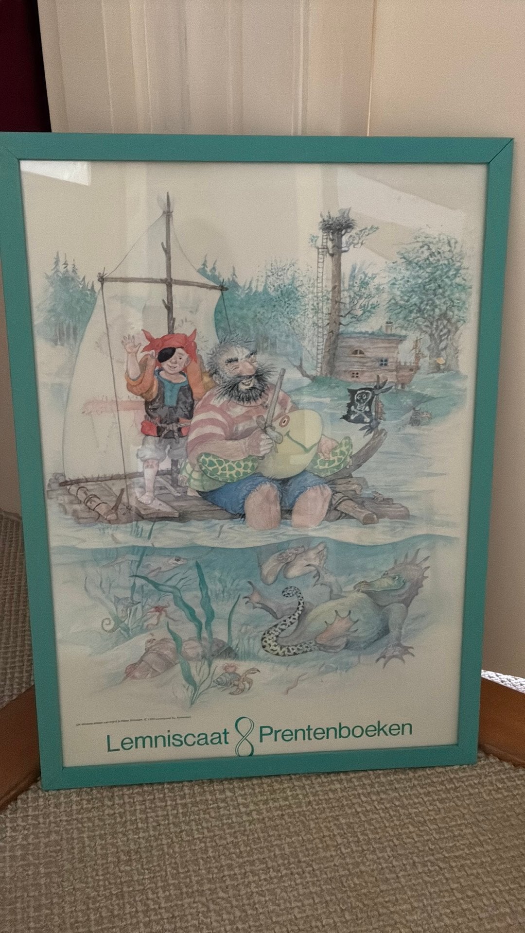 Mooie Lemniscaat&Prentenboeken poster ingelijst!!!, Ophalen of Verzenden, Zo goed als nieuw, Wanddecoratie