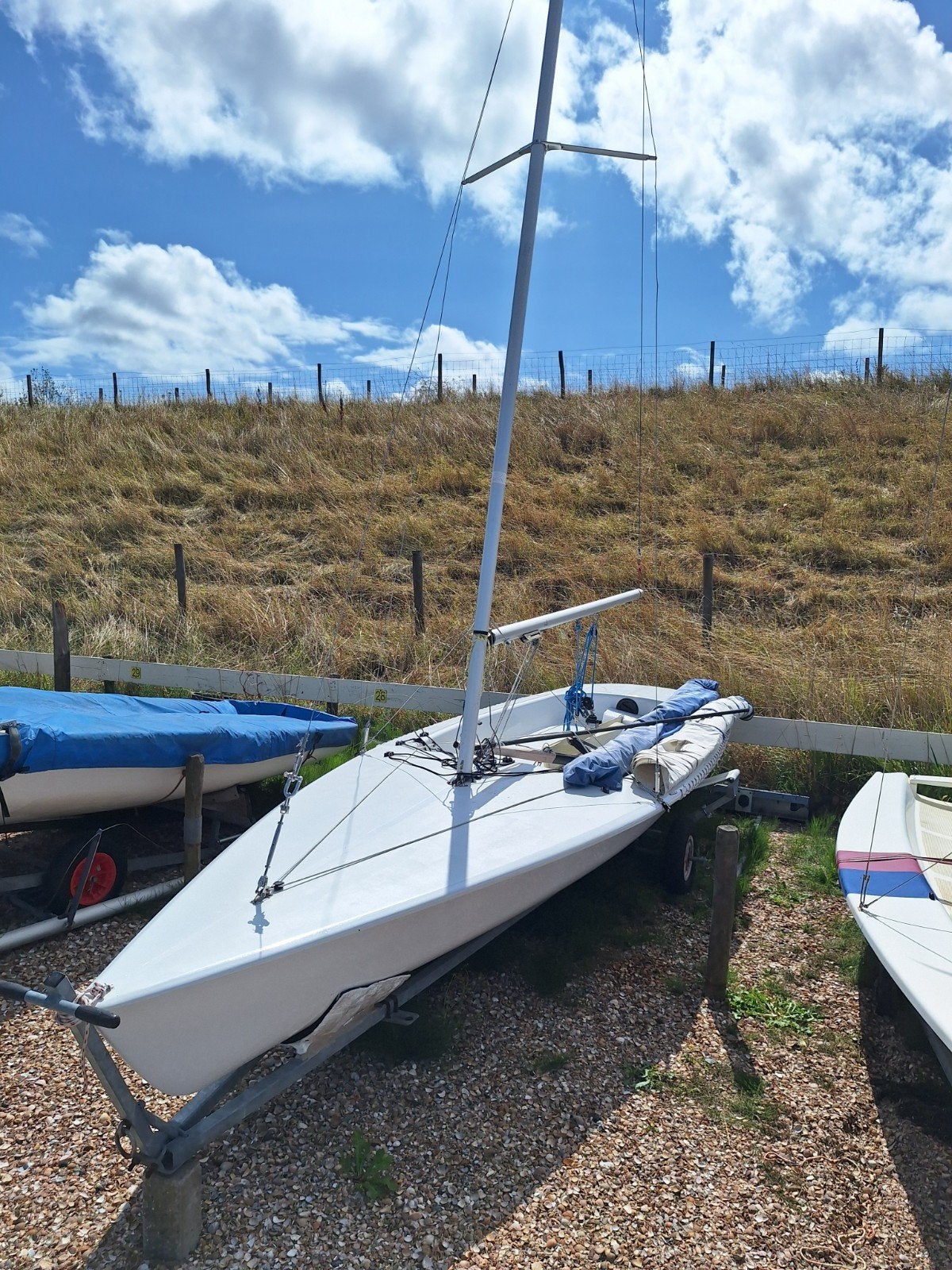 Contender sportieve eenmansboot MET trapeze, Ophalen, Gebruikt