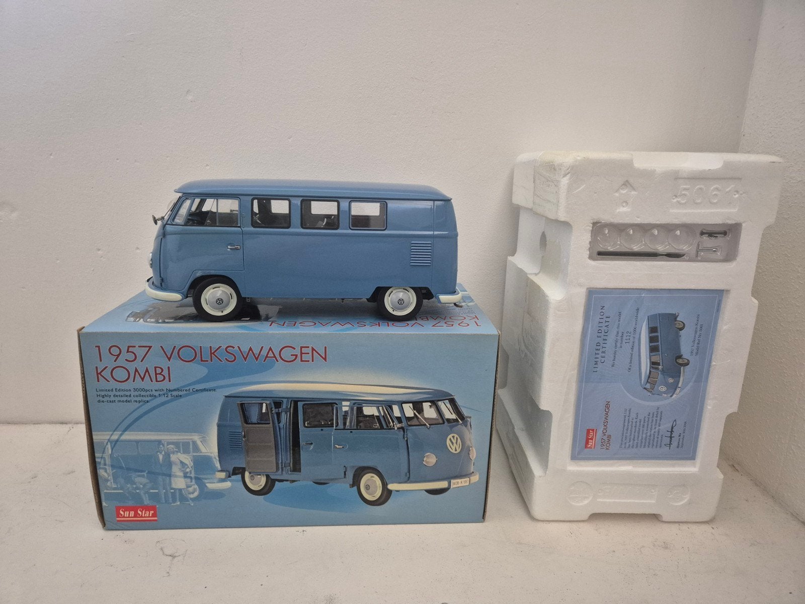 TE RUIL VW T1 KOMBI BUS 1957 1:12 SUNSTAR SUN STAR  TE RUIL, Ophalen, Zo goed als nieuw, 1:9 t/m 1:12, Auto