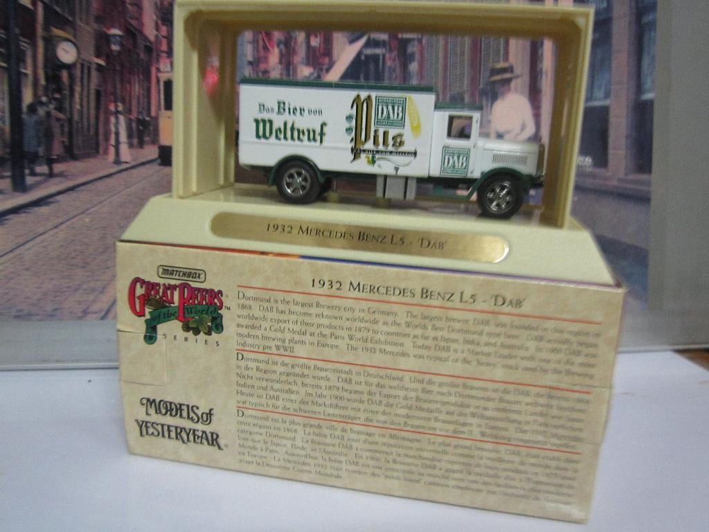 MERCEDES-BENZ L5 -DAB BOUWJAAR 1932 Das Bier, Ophalen of Verzenden, Nieuw, Bus of Vrachtwagen, Matchbox