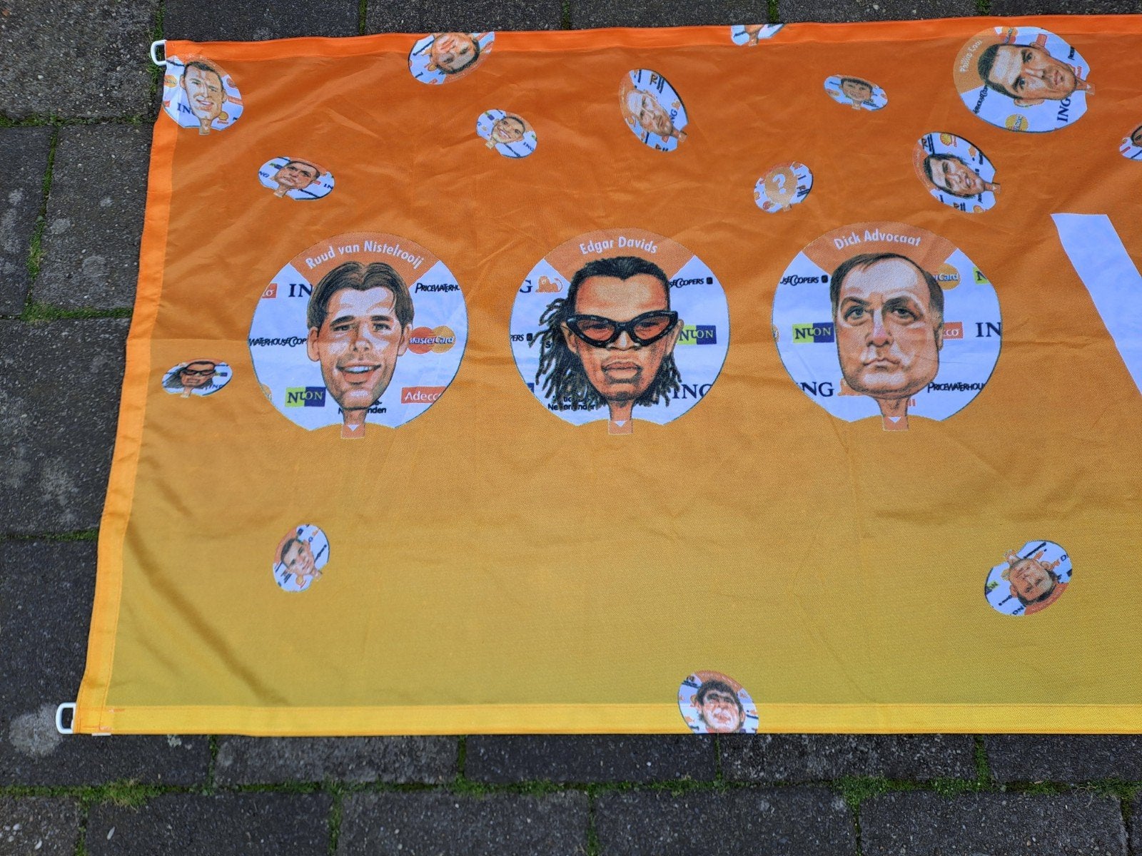 Mega XXL Albert Heijn Voetbal Banner - Ruud, Edgar, Dick, Albert Heijn, Onbekend, Ophalen of Verzenden, Onbekend