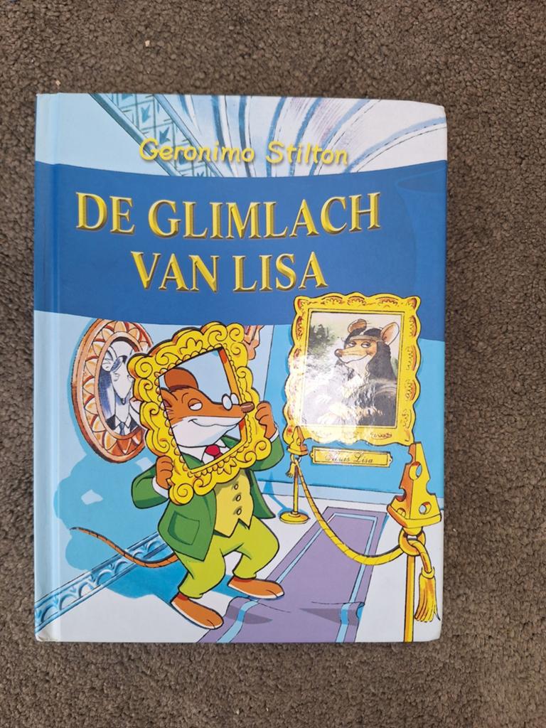 Geronimo Stilton - De glimlach van Lisa, Fictie algemeen, Geronimo Stilton, Ophalen of Verzenden, Zo goed als nieuw