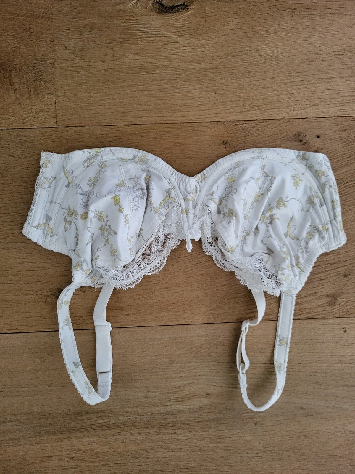 Hunkemöller BH wit met bloemenprint, Hunkemöller, Ophalen of Verzenden, Wit, BH