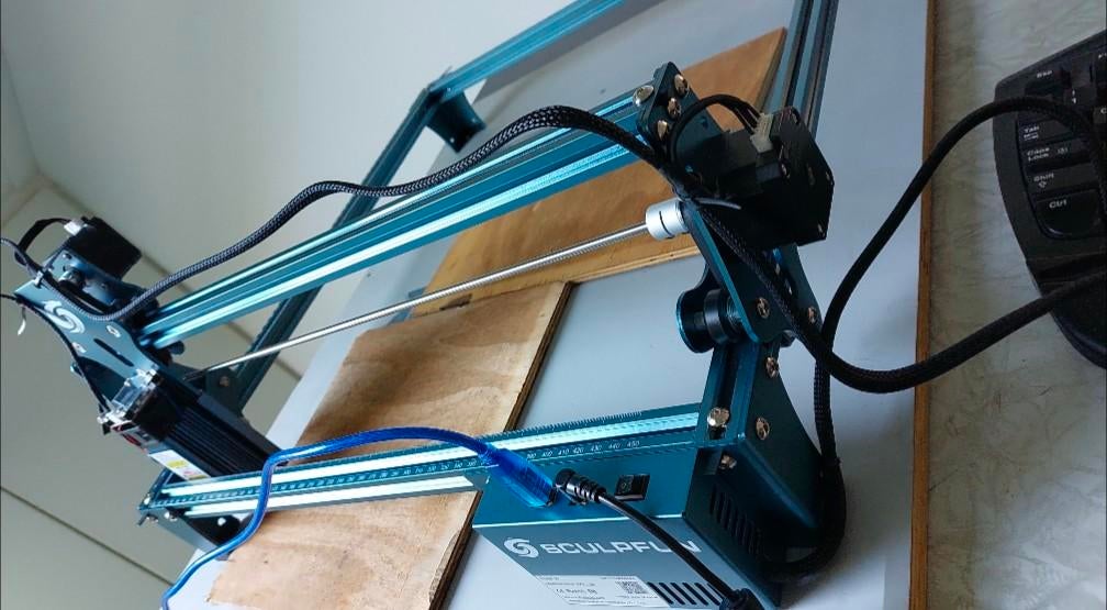 Sculpfun s9 Diode Laser incl afzuiging, Ophalen of Verzenden, Gebruikt, SCULPFUN