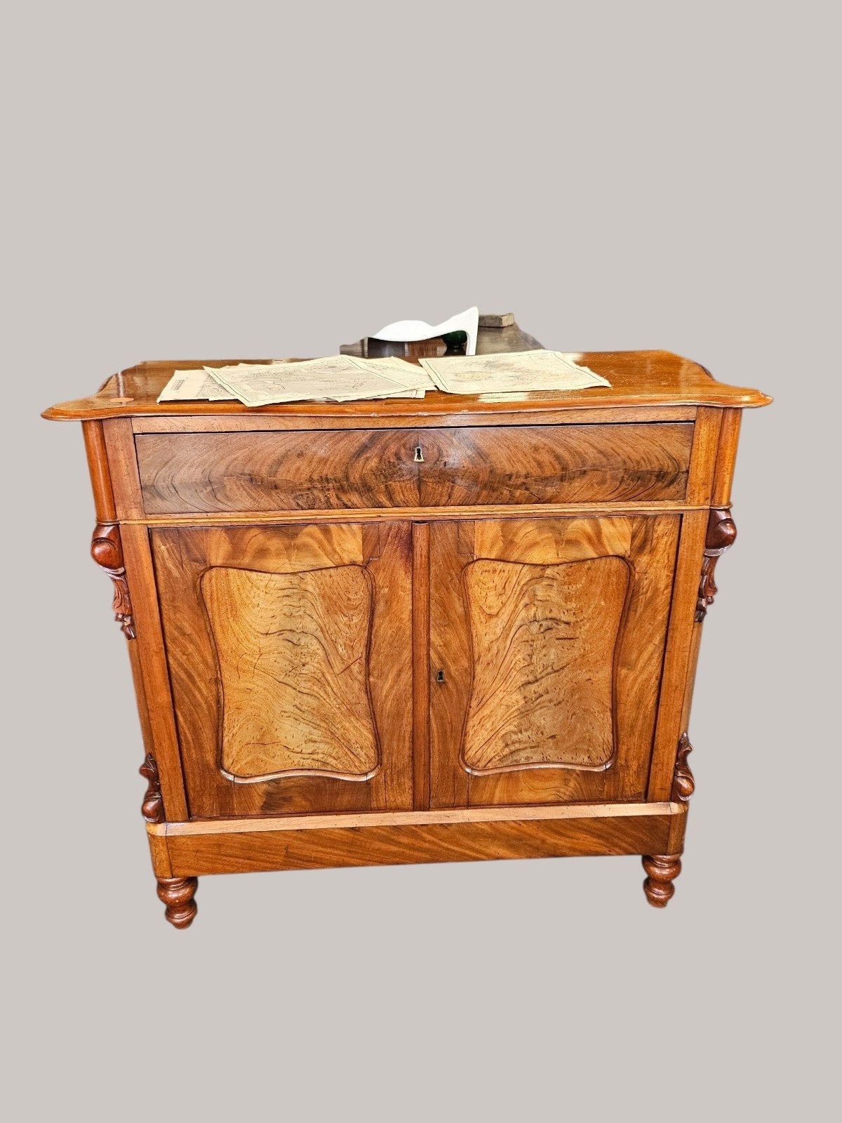 Antieke Biedermeier Commode/Kastje, Ophalen of Verzenden