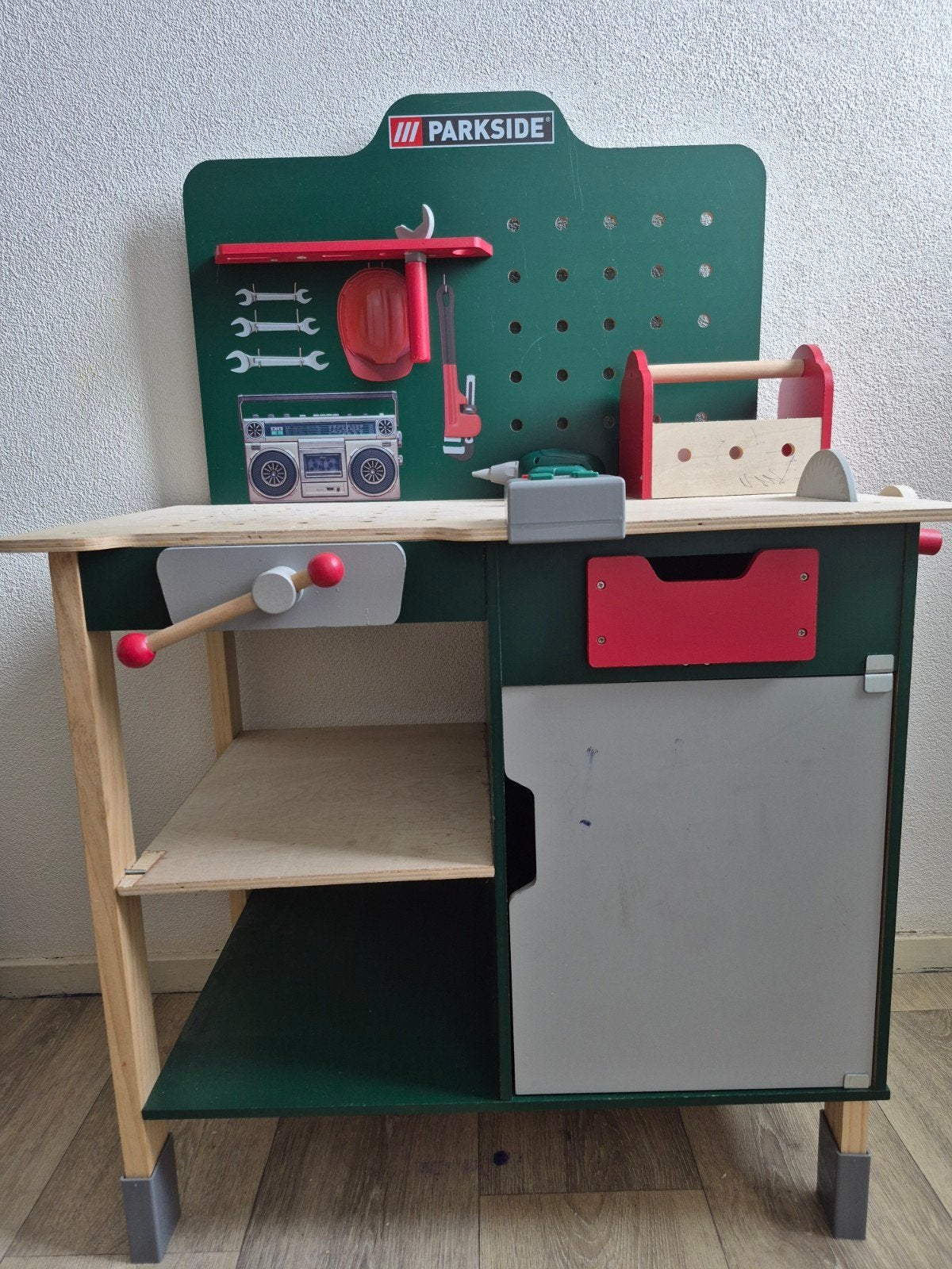 Parkside Kinderwerkbank met accessoires, Ophalen, Gebruikt, Knutselen
