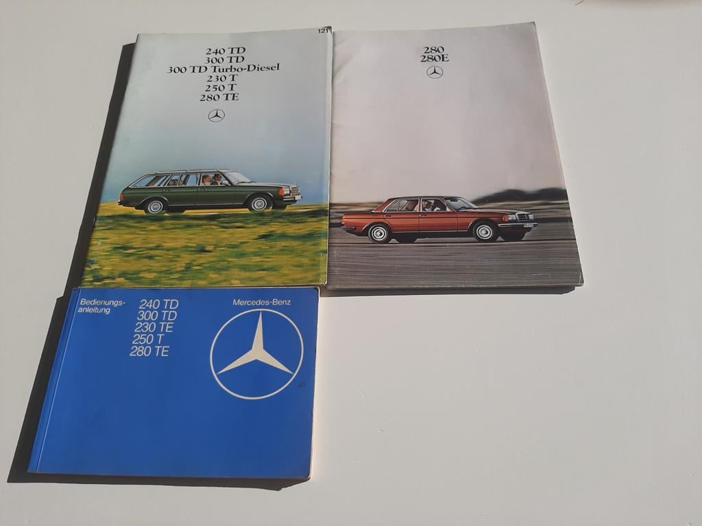 Mercedes W123 Brochures en Handleiding (Duits), Ophalen of Verzenden