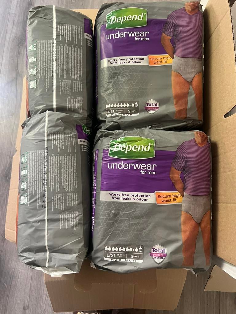 Incontinentie broekjes mannen mt L/XL, Diversen, Verpleegmiddelen, Ophalen, Nieuw