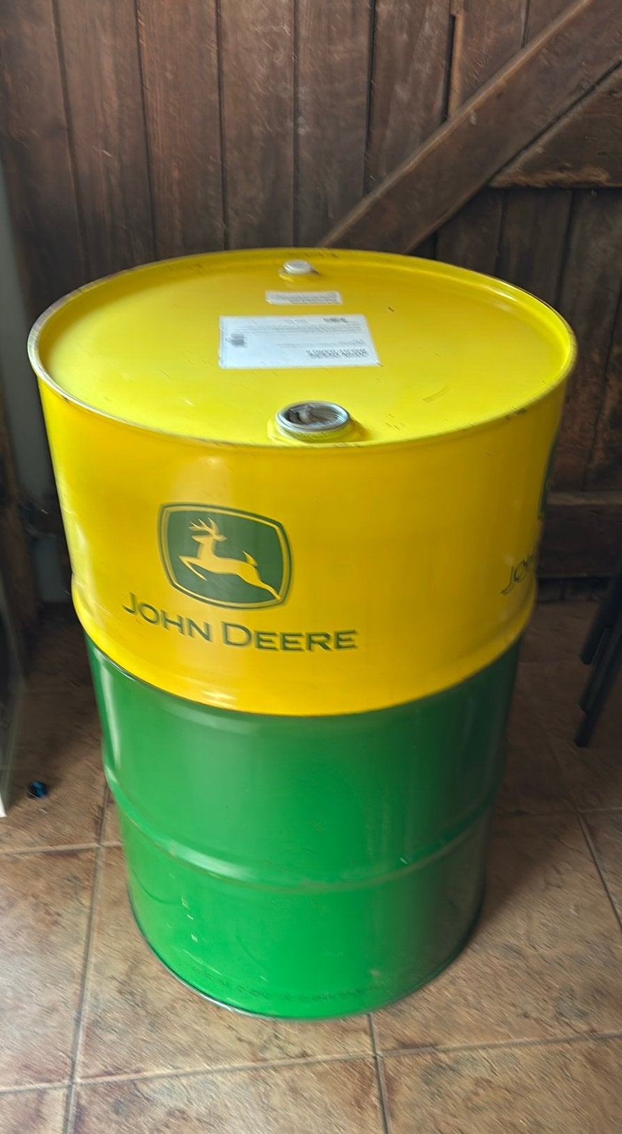 Olievat 200 liter John Deere., Tuin en Terras, Ophalen, Gebruikt