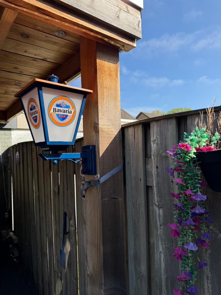 Mooie originele bavaria lamp, Tuin en Terras, Ophalen, Zo goed als nieuw, Netvoeding, Minder dan 50 watt
