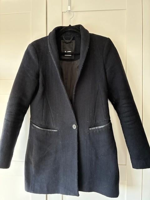 Denham trenchcoat M, Maat 38/40 (M), Denham, Zwart, Ophalen of Verzenden