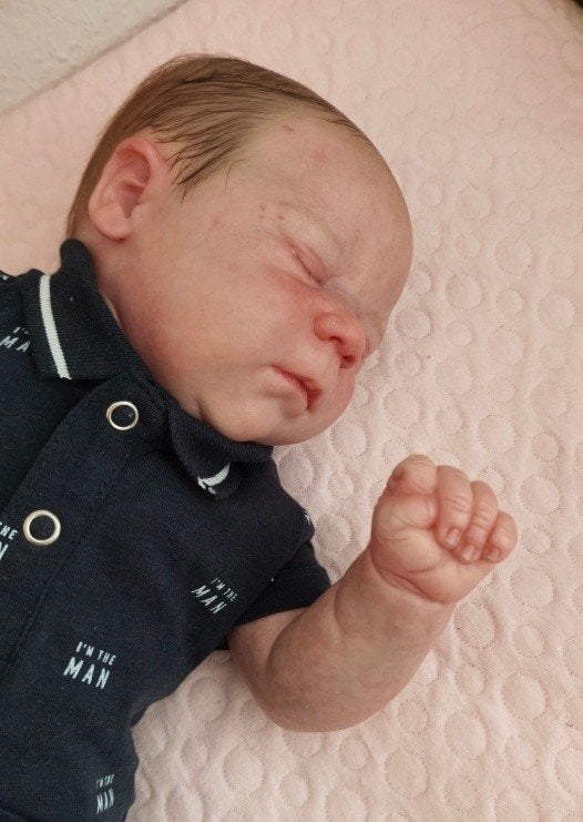 Reborn baby Michael realborn, Verzamelen, Ophalen of Verzenden, Nieuw, Pop, Levensecht of Reborn