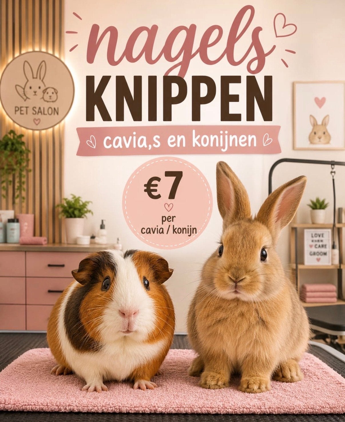 Nagels knippen cavia,s en konijnen, Ophalen, Nieuw, Verzorging