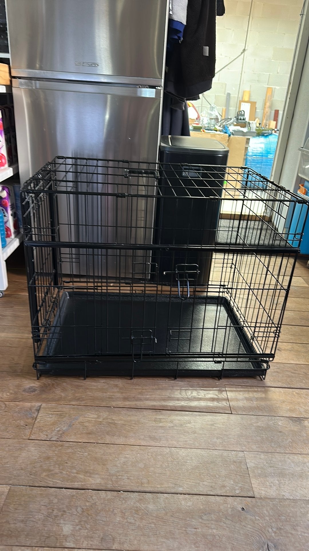 Honden Bench 76x54x60 cm zwart, Dieren en Toebehoren, Hondenhokken, Ophalen, Hondenkennel, Minder dan 65 cm, Minder dan 75 cm