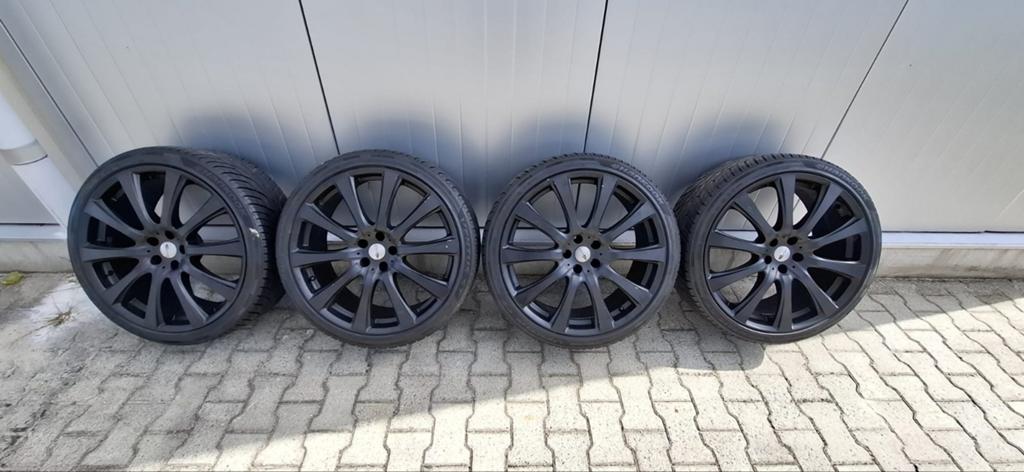 The koop Brock 22 inch velgen met Hankook banden, Gebruikt, 265 mm, Banden en Velgen, Overige maten