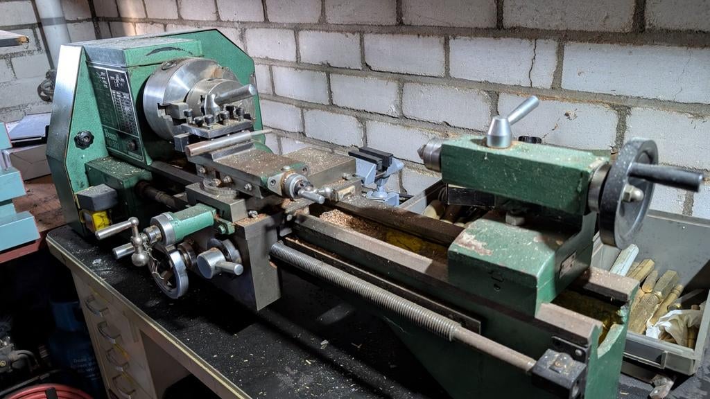 Ferm MD-500 Metaaldraaibank - Mechanisch in orde, Doe-het-zelf en Verbouw, Draaibanken, Ophalen, Gebruikt, Metaaldraaibank, Minder dan 500 mm