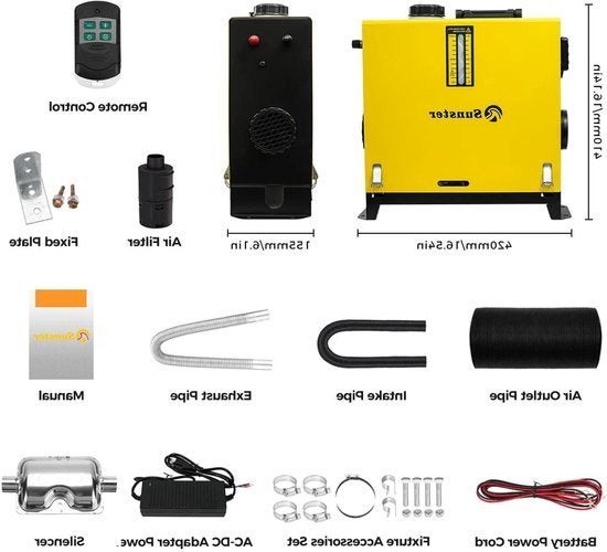 Diesel Air Heater – Dieselkachel – Ruimteverwarmer, Corvance B.V., Verzenden, Nieuw, Corvancebol@gmail.com
