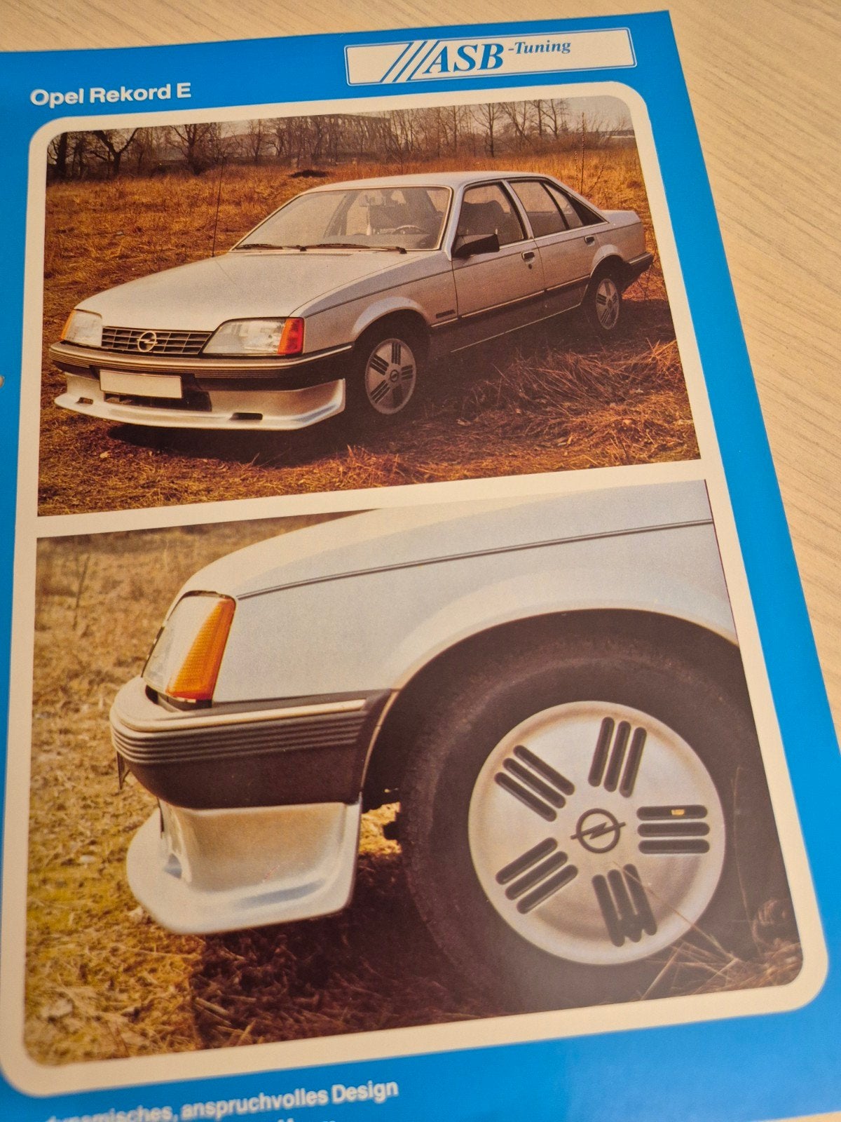 Jaren 80 Opel Rekord E ASB TUNER brochure als nieuw, Ophalen of Verzenden, Zo goed als nieuw, Opel