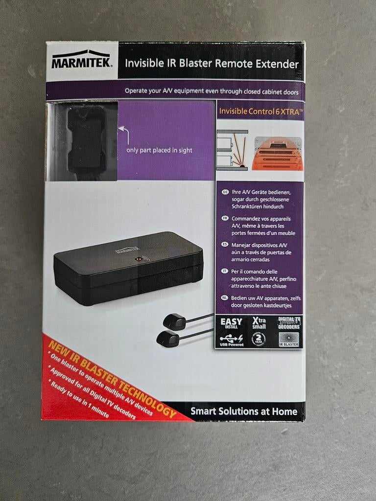 Marmitek Invisible Control 6 XTRA IR Blaster Remote Extender, Ophalen of Verzenden, Nieuw, Universeel, Game console