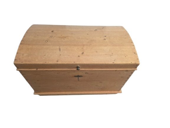 Ronddekselkist uit circa 1890, Ophalen, 50 – 75, Gebruikt, 50 tot 100 cm