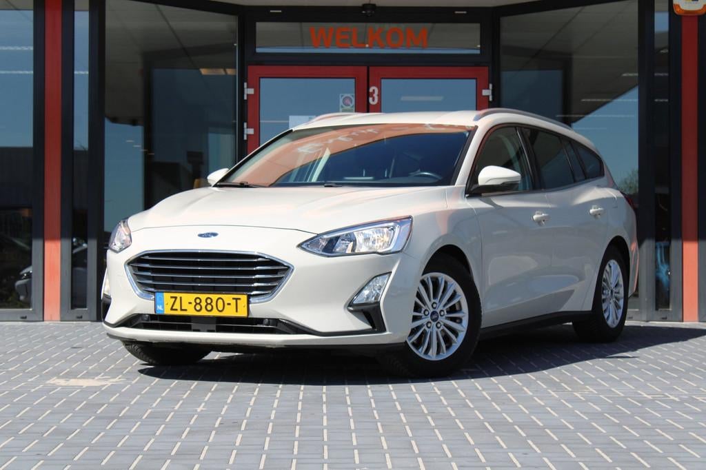 Ford Focus Wagon 1.5 EcoBoost Titanium Business, Trekhaak, N, Stof, Gebruikt, Lichtsensor, Wit