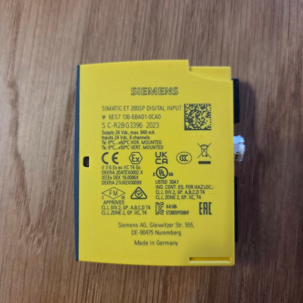 Siemens ET 200SP F-DI 8x24VDC HF 6ES7136-6BA01-0CA0, Verzenden, Zo goed als nieuw
