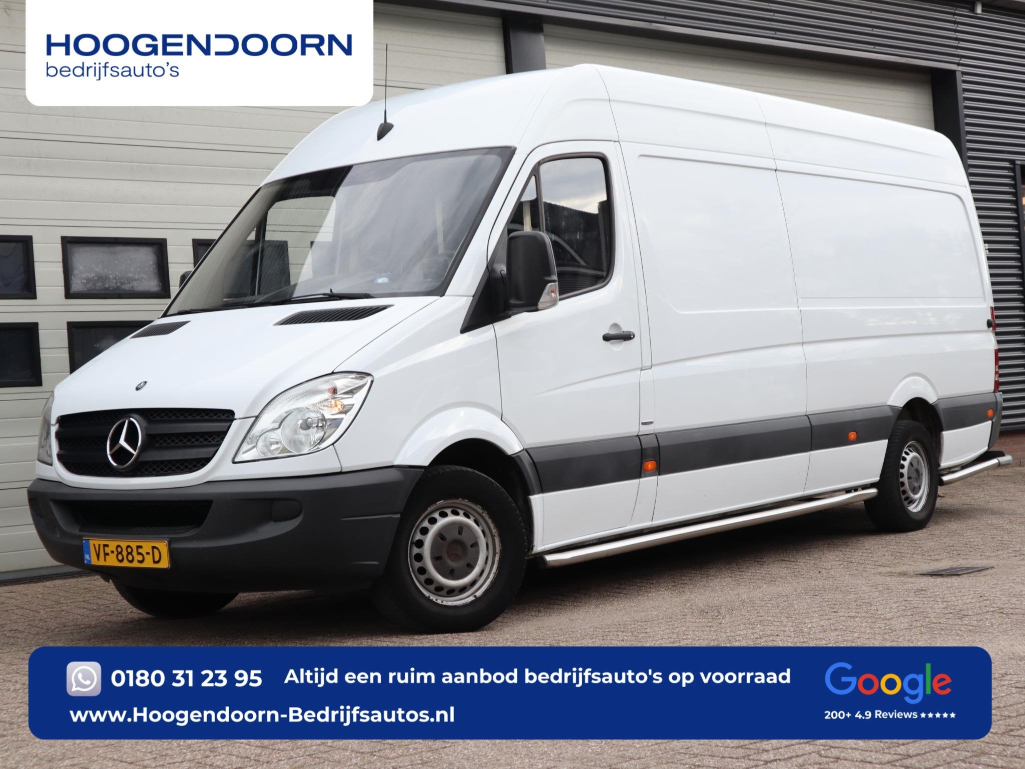 Mercedes-Benz Sprinter 310 CDI Automaat L3H2 - Airco - Schap, Auto's, Automaat, Euro 5, Gebruikt, Wit