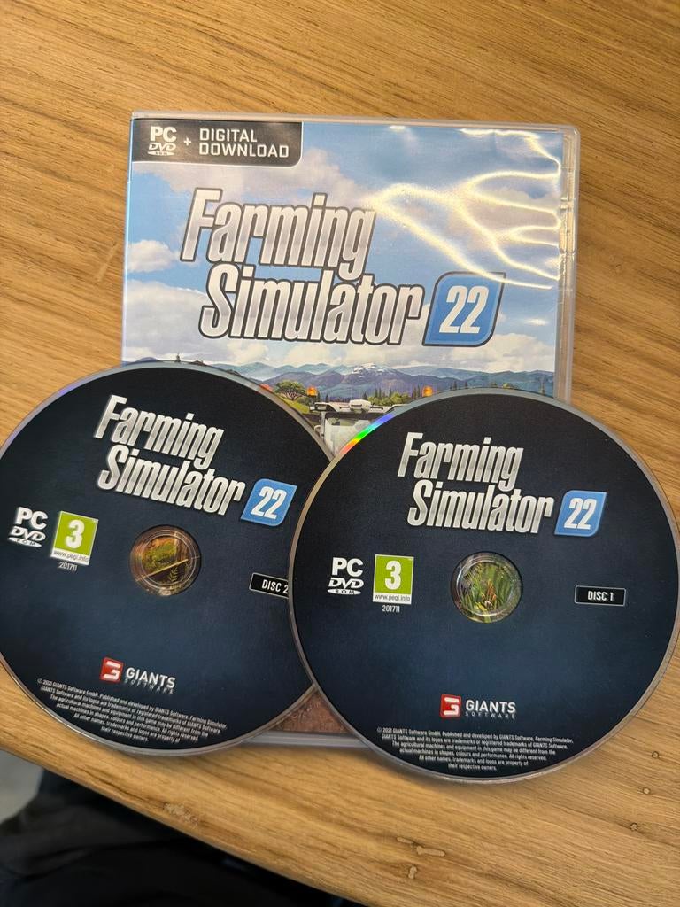 Farming Simulator 22 PC DVD-ROM - Zo goed als nieuw, Spelcomputers en Games, Games | Pc, Ophalen, 1 speler, Zo goed als nieuw