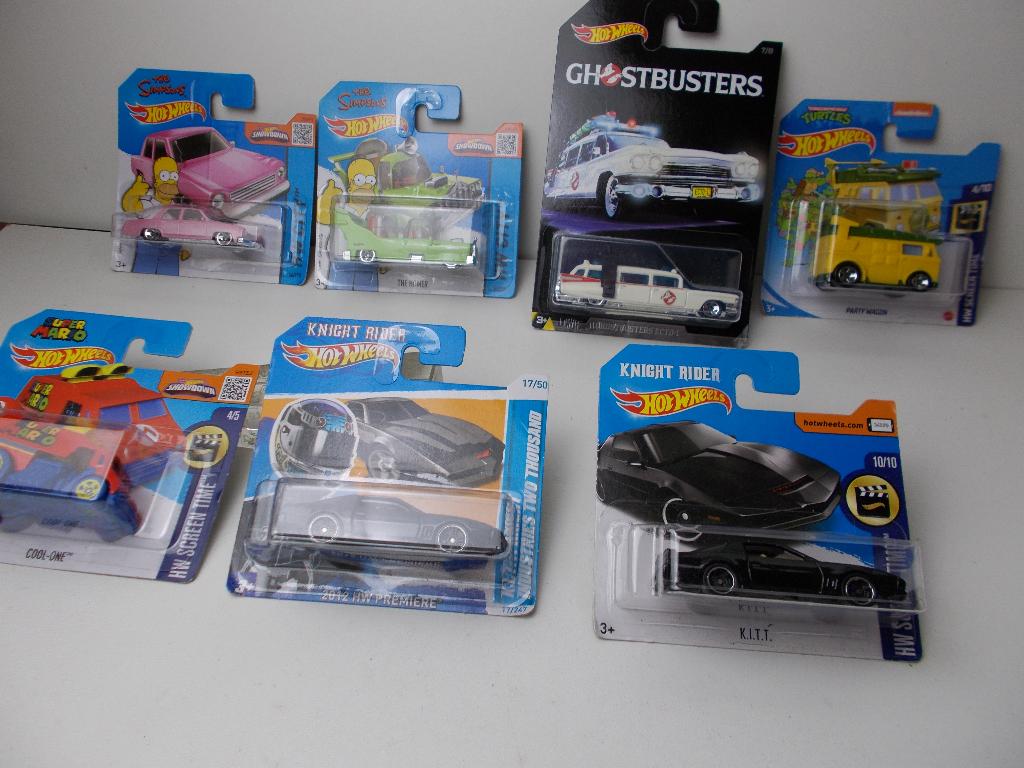 Hotwheels 7 x MODELLEN MET TV/FILM HISTORIE. € 5,- P.st!, Ophalen of Verzenden, Nieuw, Auto, Overige merken