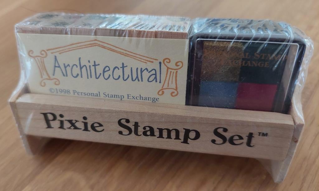 Pixie Stamp Set - Architectural (12 stempeltjes), Ophalen of Verzenden, Nieuw, Houten stempel