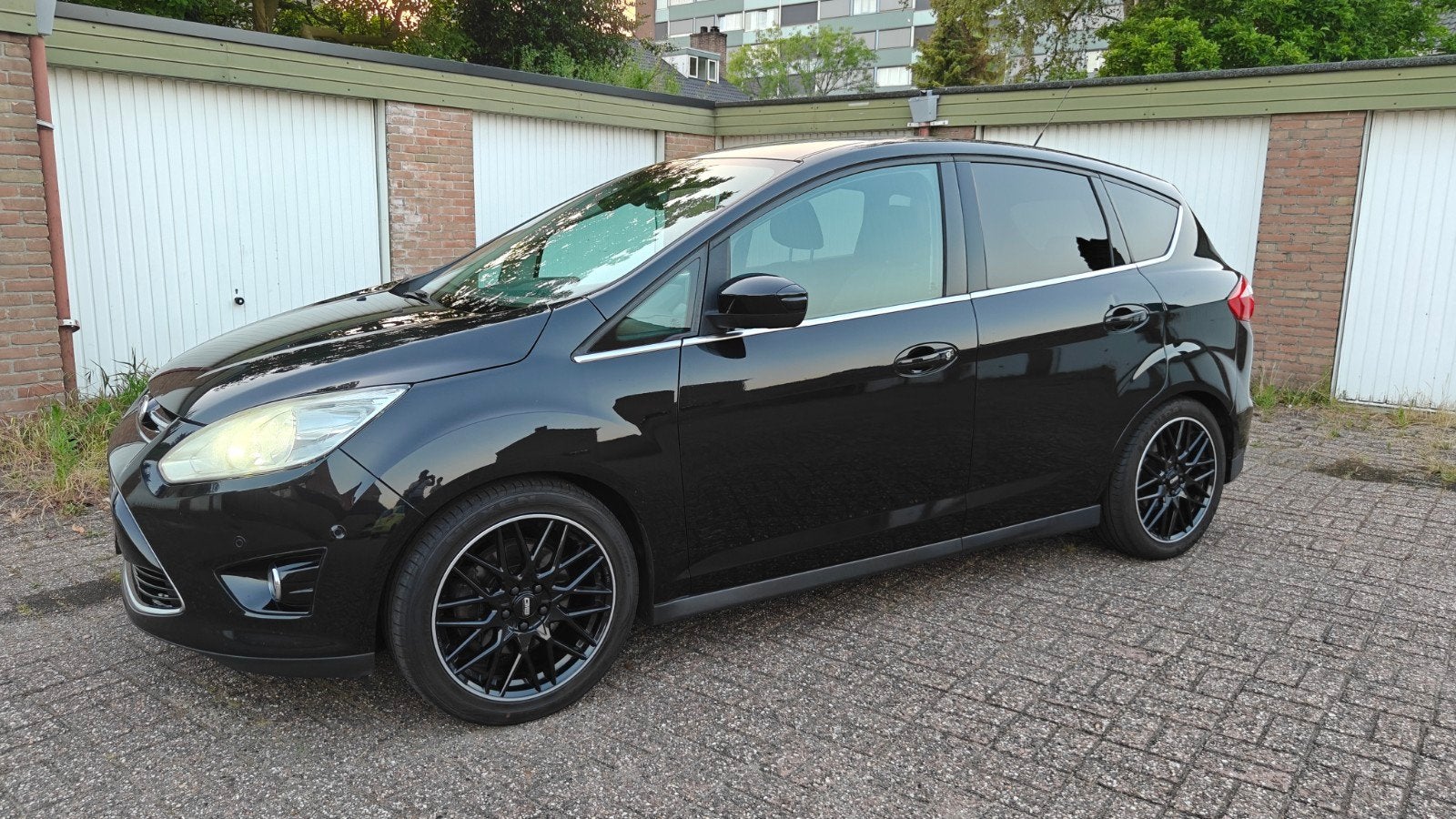 Mooie Ford C-Max 1.6  Zwart, Auto's, Ford, Particulier, C-Max, ABS, Airbags, Airconditioning, Automatische klimaatregeling, Bluetooth
