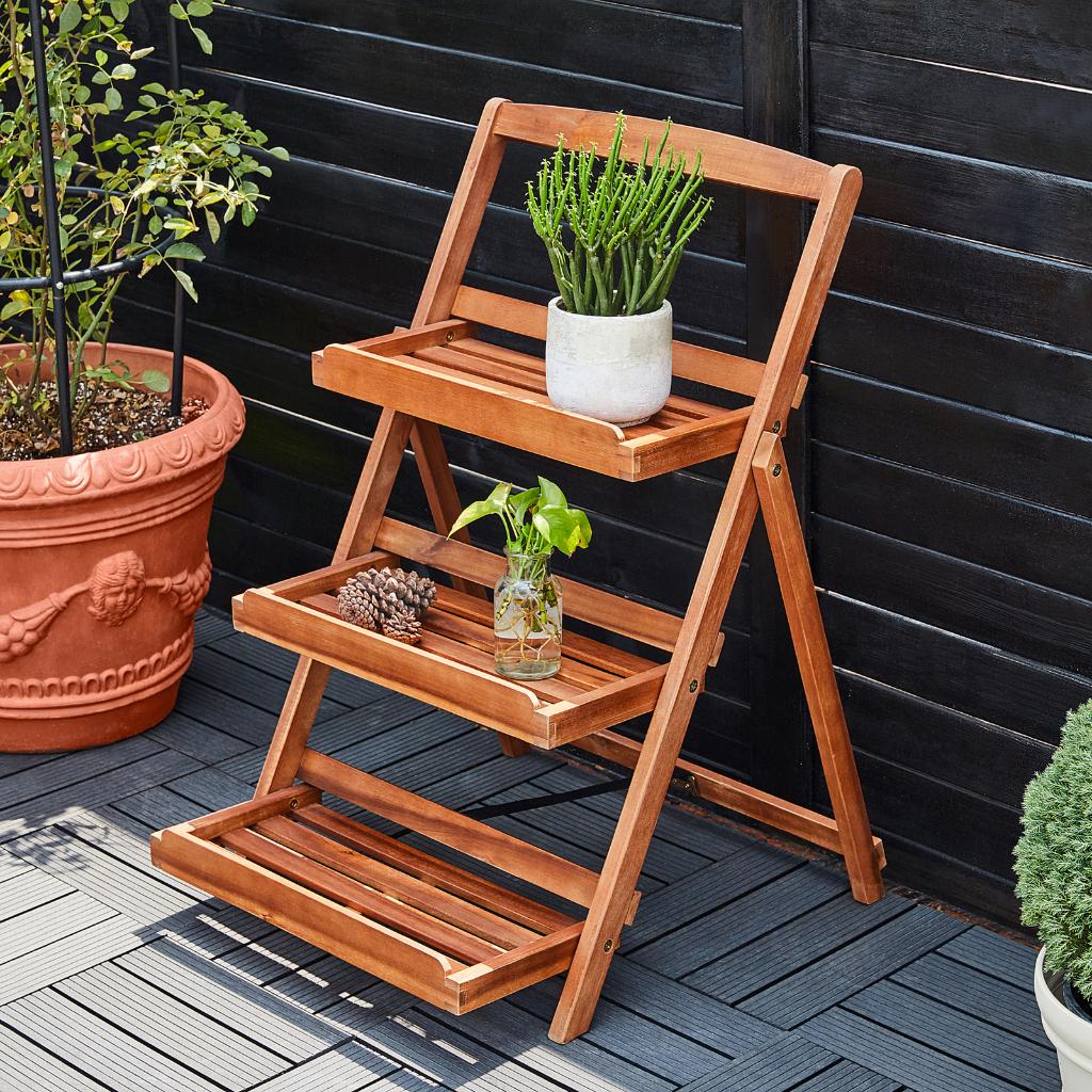 Plantenstandaard plantentrap 3-laags plantenrek GRATIS BZRGD, Verzenden, Minder dan 60 cm, Nieuw, Nvt