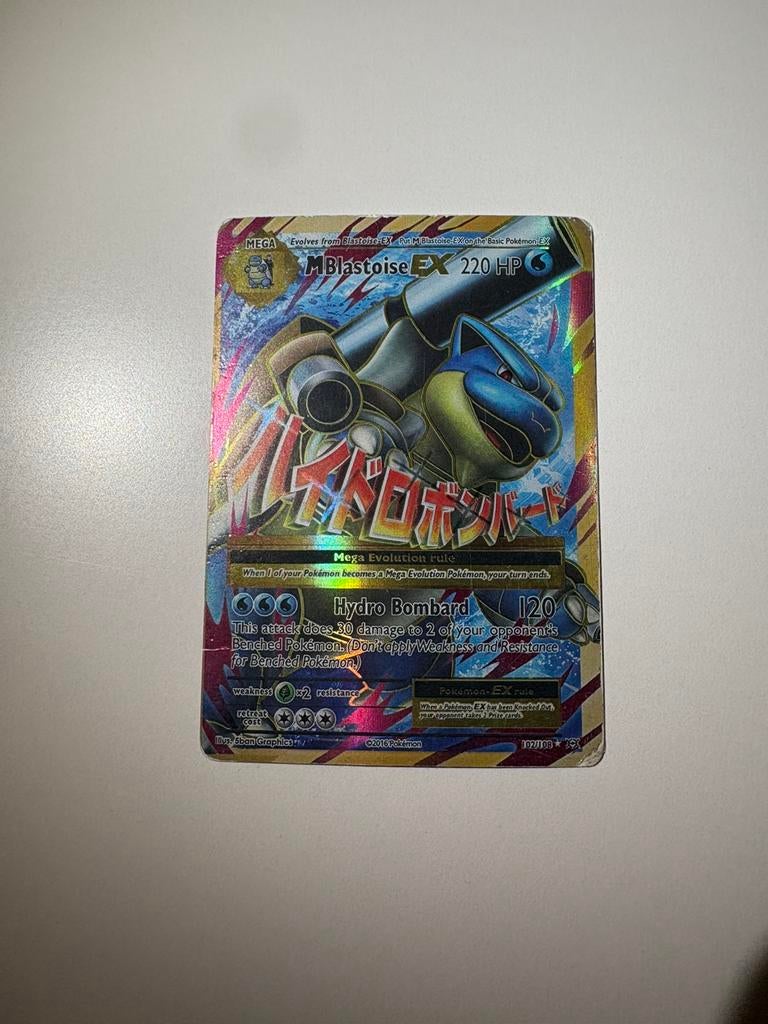 Pokemon mega blastoise EX 102/108 XY evolutions holo, Ophalen, Zo goed als nieuw