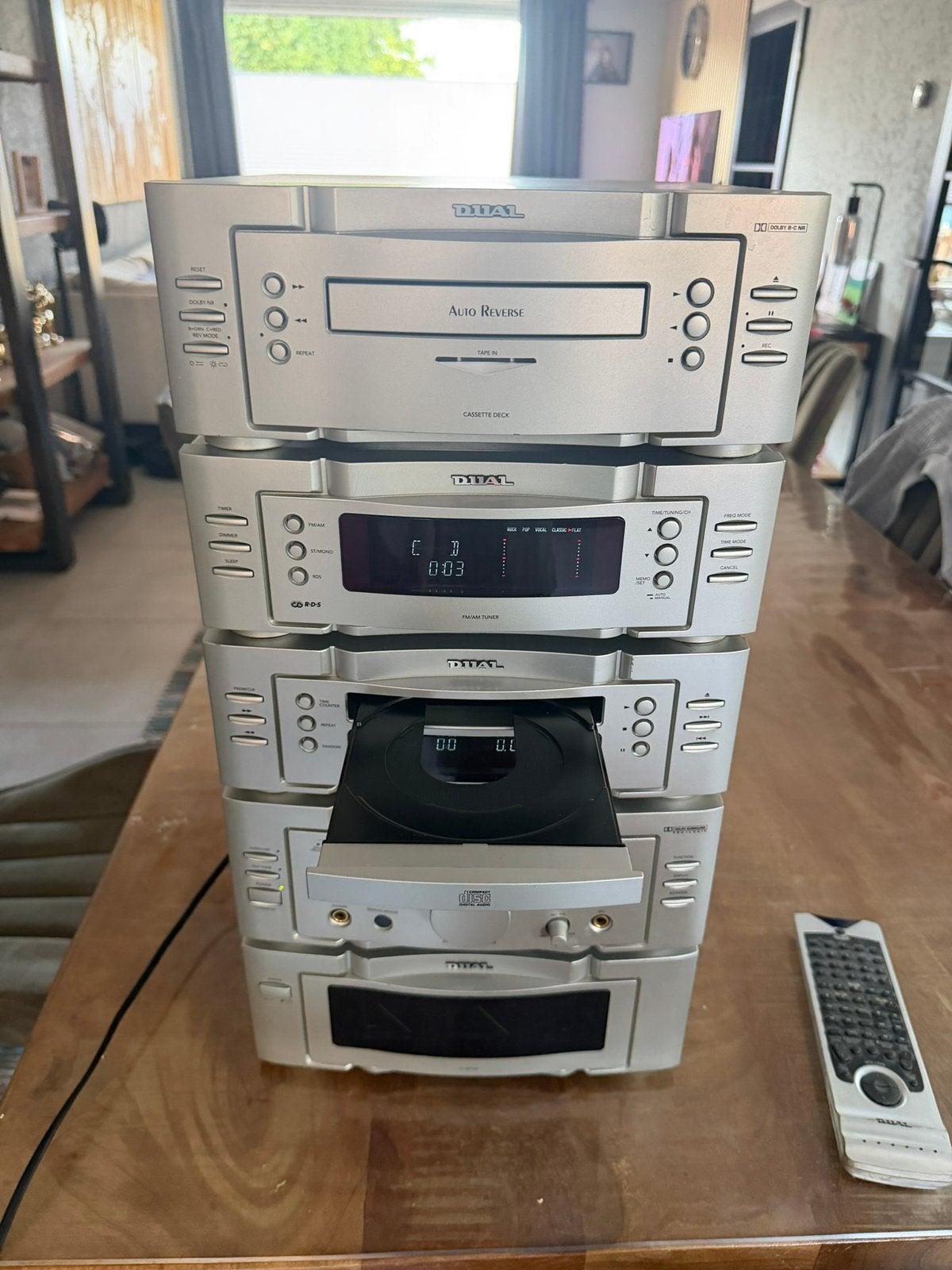 Foto 5 van Dual stereo installatie losse componenten midi zilver
