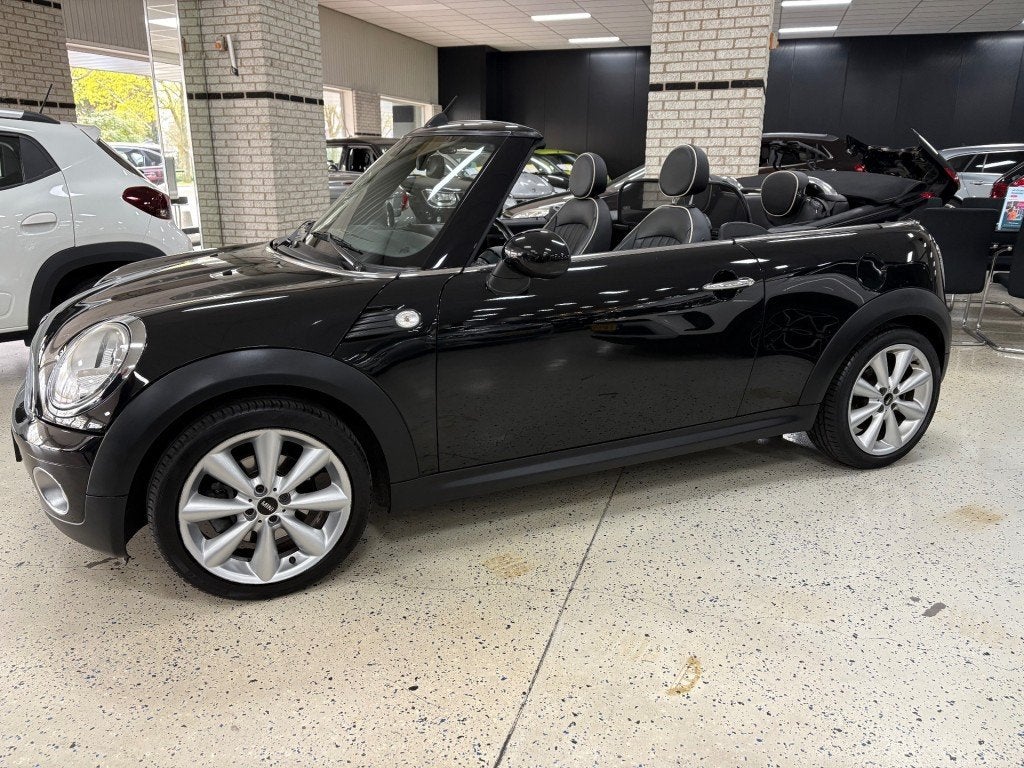 Mini CABRIO 1.6 PEPPER Leder Apple Android PDC ECC Airco Cru, Voorwielaandrijving, Euro 5, Gebruikt, Huisgarantie